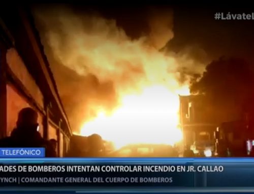 Incendio se registró en el jirón Callao en el Cercado de Lima